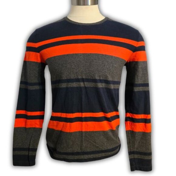 Banana Republic Men's Medium Long Sleeve Multi Colored Crew Neck Tee Shirt - Picture 1 of 7